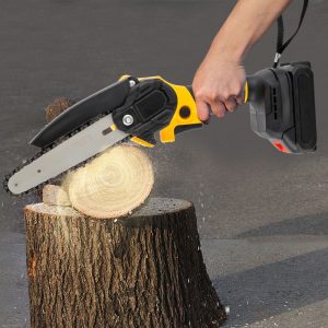Mini Chainsaw Cordless Portable Electric Chain Saw 2??Battery 6