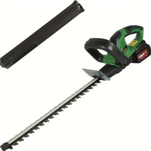 LUCKYERMORE 20V Cordless Hedge Trimmer with 23-inch Dual-Action Blade, 6.8 lbs, 90-Minute Runtime, 2.0Ah Li-Ion Battery & Fast Charger Included