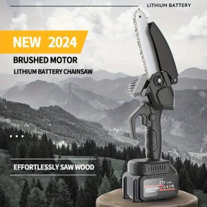 Mini Chainsaw, 6 Inch Handheld Chainsaw With Advanced Splash Protection And Safety Lock, Handheld Portable Electric Chainsaw, Men, Husband, Father's Day Gift, Gardener, Ladies, 50+ Birthday Gift