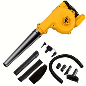 Cordless Leaf Blower, Compatible With Dewalt 18V Battery Lightweight Brushless Motor, Electric Leaf Blower, Portable Handheld Leaf Blower With Extension Tubes, For Garden, Patio (Battery NOT Included)
