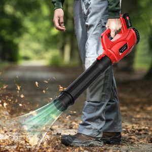 Leaf Blower For Milwaukee 21V Battery (NO Battery), Electric Handheld Battery Powered Leaf Blower, Portable Air Blower For Lawn Care, Yard Clean (Bare Tool)